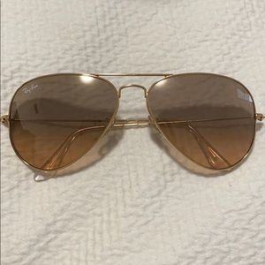 Ray-Ban pink gold aviators